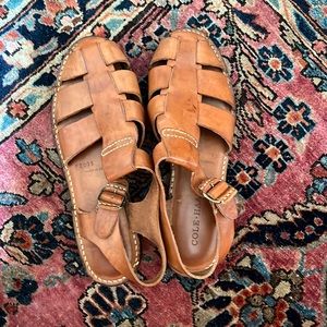 Vintage Leather Cole Haan Fisherman Sandals